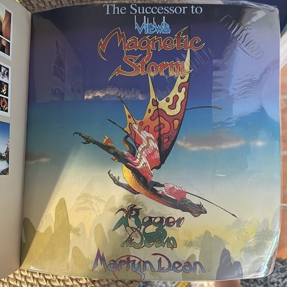 Vintage ROGER DEAN Views PROG ROCK ART DESIGN 1993 Paper Tiger Pomegranate - Picture 6 of 6